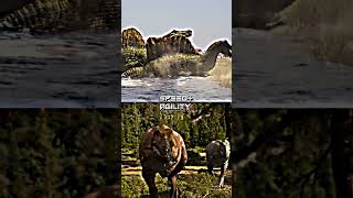 Spinosaurus aegyptiacus vs Tyrannotitan Chubutensis fyp dinosaur spinosaurus 1v1 paleontology [upl. by Anavoj29]