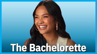 THE BACHELORETTEs Jenn Tran on her First Impression Rose pick I TV Insider [upl. by Tabib378]