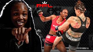 “IT’S DONE HERE” 👊  Claressa Shields REACTS To KO  PFL Reacts [upl. by Ennelram]