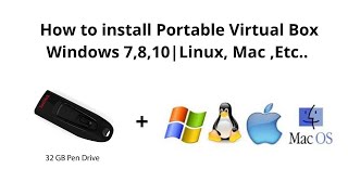 How to Install Portable Virtual Box  Windows 7810 amp Linux  Mac Etc In Tamil [upl. by Thierry]