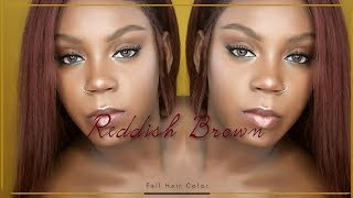 REDDISH BROWN FALL HAIR COLOR [upl. by Ybbil]