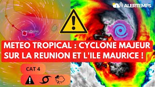 METEO TROPICAL  CYCLONE MAJEUR SUR LA REUNION ET LILE MAURICE  🌀⚠️ [upl. by Gerkman]