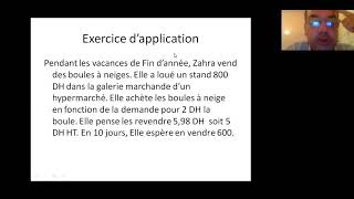 La méthode du coût variable – le calcul du seuil de rentabilité Pr OTANANE [upl. by Faina493]