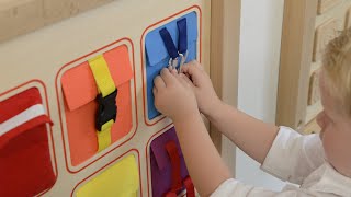 Manual Dexterity Board I  Masterkidz Wall Elements [upl. by Ivie]