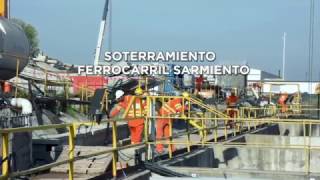 AVANCES DE LAS OBRAS DEL SOTERRAMIENTO DEL TREN SARMIENTO [upl. by Aihtnyc785]