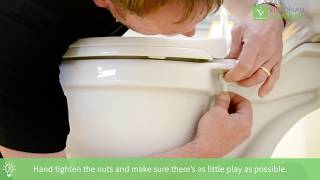 How To Replace A Toilet Seat  The easy way  Victorian Plumbing [upl. by Ingar]