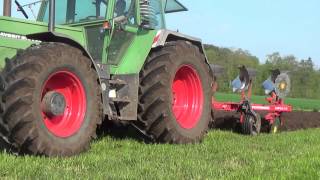 Fendt 615 Turbomatik E am pflügen mit Pöttinger 4 Schar [upl. by Ailima]