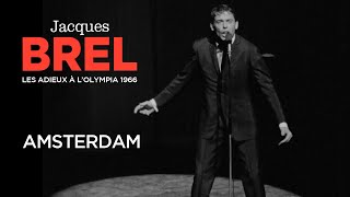 Jacques Brel  Amsterdam Live officiel Les Adieux à l’Olympia 1966 [upl. by Ellerahs]