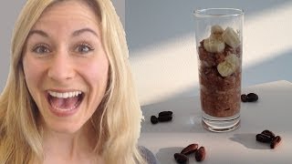 Gesundes Müsli  Schoko Erdnuss Bananen Müsli  Frühstück zum Abnehmen amp Schlemmen [upl. by Htevi]