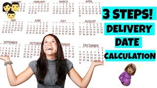 Pregnancy due date calculation  Delivery date calculator  How to calculate expected delivery date [upl. by Aerdnaeel705]