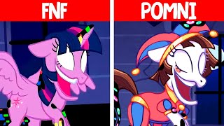 Dusk Till Dawn  Pomni Vs Twilight Sparkle 2  FNF x AMAZING DIGITAL CIRCUS  Friday Night Funkin [upl. by Nerej160]