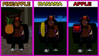 Pineapple Banana Apple Spawn Location in Blox Fruits [upl. by Aihcsrop325]