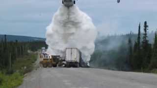 Water Bomber at Trans  Labrador Highway Accident [upl. by Desdamonna]