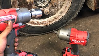 Milwaukee M18 34 High Torque Impact 286420 VS Milwaukee M18 12 High Torque Impact 276720 [upl. by Tracay651]