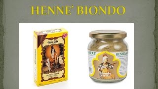 Henné biondo come sceglierlo senza sbagliare Sitarama biondo oro [upl. by Rush]