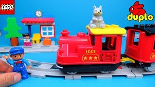 LEGO DUPLO stoomtrein 10874 uitpakken en spelen [upl. by Esyle]