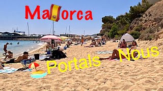 Spain Beach Walk🏖️Portals Nous S’Oratori 🏖️Bendinat Mallorca June 2024 [upl. by Imaj]