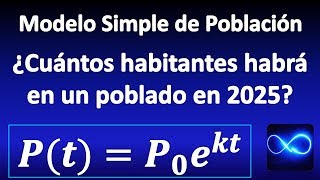 06 Modelo poblacional ¿cuánta población habrá en el poblado en 2025 [upl. by Airamzul]