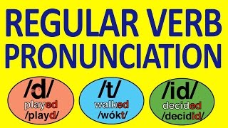 REGULAR VERBS PRONUNCIATION 23 06 2013 [upl. by Laehcar]