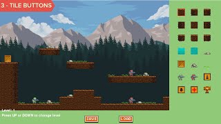 PyGame Level Editor Using Tilemaps in Python  Tutorial  Part 3  Adding Tile Buttons [upl. by Anaihsat597]