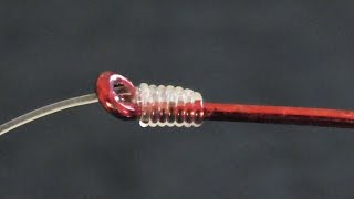 Easy Way To Snell A Hook  How To Tie A Hook To Fishing Line [upl. by Marie-Jeanne]