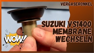 Membrane Suzuki VS1400 wechseln Schritt für Schritt vom Vergaseronkel [upl. by Sommers362]