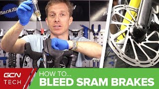 How To Bleed SRAM HRD Disc Brakes  Road Bike Maintenance [upl. by Megen]