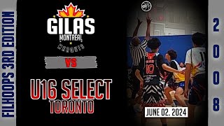 Gilas Montreal Marquis vs U16 select 2008 [upl. by Thevenot908]