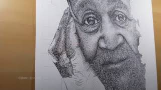 Pointillism Portrait Timelapse [upl. by Auqinahs492]