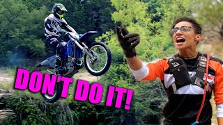 SKETCHY NEW DIRT BIKER PRANK  HE SENT IT [upl. by Talia318]