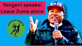 ANC TONY YENGENI WARN  LEAVE JACOB ZUMA AND MKHONTO WE SIZWE ALONE [upl. by Audre]