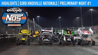 World of Outlaws NOS Energy Drink Sprint Cars  Knoxville Raceway  August 7 2024  HIGHLIGHTS [upl. by Nnaytsirk]