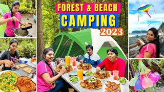 🐑 நடுக்காட்டுக்குள் கறி விருந்து  Forest Day in My Life  Beach Family amp Kids Time USA Tamil VLOG [upl. by Marguerie666]