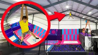 I Hired Pro Athletes To Test My Trampoline Park [upl. by Negris]