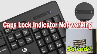 Wireless Keyboard Caps Lock Indicator Not working  Caps lock Notification On Screenl Windows pc [upl. by Efal828]