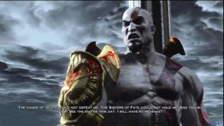 God of War 3 III Kratos Confronts Zeus First Time cut scene [upl. by Jolie]