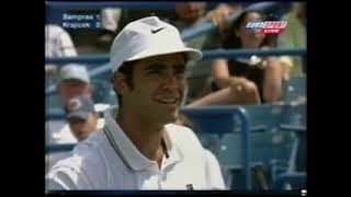 Cincinnati 1999 QF Sampras vs Krajicek [upl. by Enitsua]