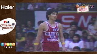 PBAClassicGames 1984 All Filipino Cup Finals  CRISPA VS GILBEYS July 15 1984  4th QUARTER [upl. by Yelreveb]