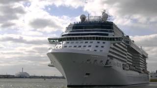 Celebrity Eclipse and Oriana departs from City Cruise and Mayflower Terminal 3rd May 2013 [upl. by Reviel347]