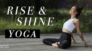 Yoga für den Morgen  sanft belebend und aktivierend  18 Min Rise amp Shine auch für Anfänger [upl. by Nuavahs]