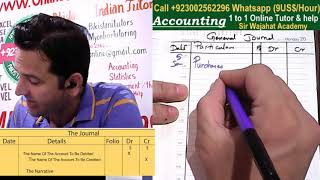 How to make general journal entries Accounting Journal Entries Urdu  Hindi Sir Wajahat  Lesson 2 [upl. by Nalahs]