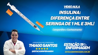 Insulina Dicas de aspiração entre seringas de 1ml e 3ml [upl. by Hillyer]