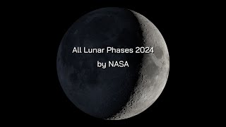 All Lunar Phases 2024 by NASA [upl. by Aleyam865]