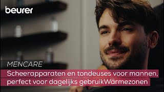 Scheerapparaten en tondeuses voor mannen voor elke toepassing  Beurer MenCare [upl. by Jonah]