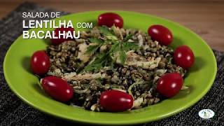 Salada de Lentilha com Bacalhau [upl. by Anelle]