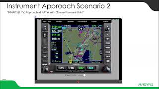 Avidyne IFD Approach Part2 GPS RNAV3 LPV Approach IFD 540 IFD 550 IFD 440 [upl. by Shiekh38]