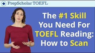 TOEFL Reading Tips and Practice  How to Scan [upl. by Auod]