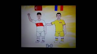 Turkey vs Romania  Score Predictor Pause or screenshot for yours shorts [upl. by Kynthia]