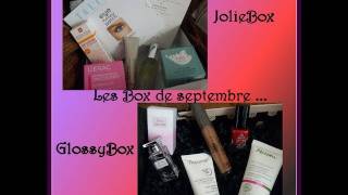 REVUEAVIS Les box beauté  Glossy et Jolie de septembre [upl. by Xantha]