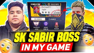 😱SK SABIR BOSS😱V BADGE YOUTUBER 💗✔GRANDMASTER IN MY GAME 🎮HARD😵LOBBY OP ☮BOOYAH [upl. by Drareg]